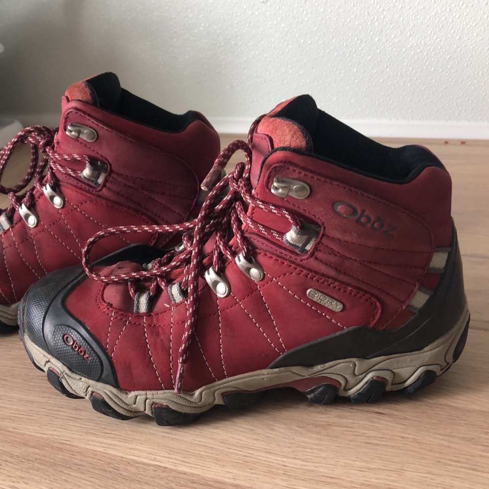 RED OBOZ (hiking boots) - Picture 2 of 5